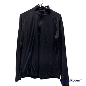 Merino Blend By‎ Paradox Dri Release 1/4 Zip Pullover Womens Size XL black